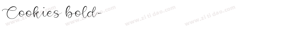 Cookies bold字体转换